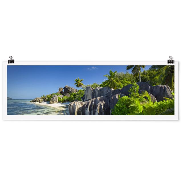 Panoramic poster beach - Dream Beach Seychelles
