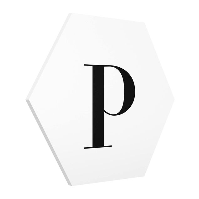 Forex hexagon - Letter Serif White P