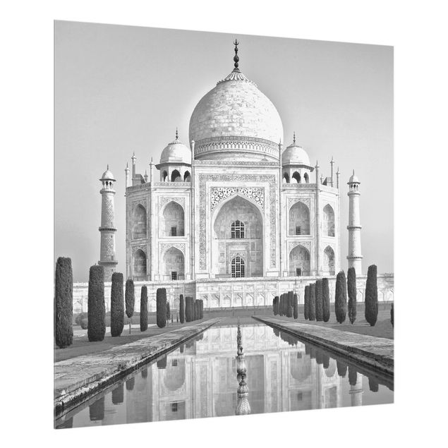 Glass Splashback - Taj Mahal With Garden - Square 1:1