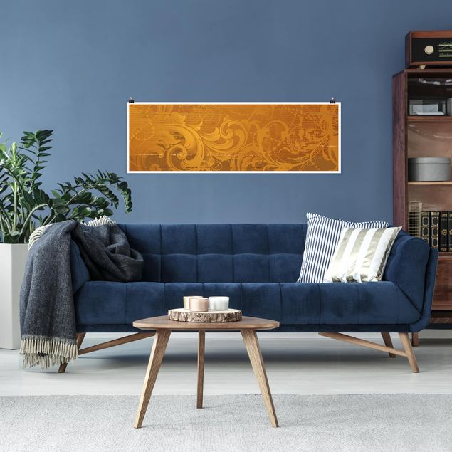 Panoramic poster - Golden Baroque