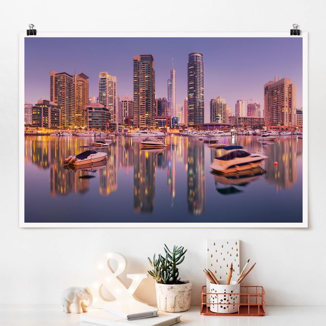Poster - Dubai Skyline And Marina
