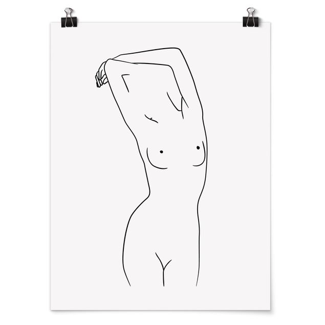 Poster - Line Art Nude Black And White