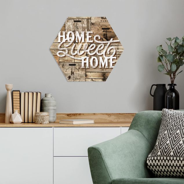 Forex hexagon - Home sweet Home Wooden Panel
