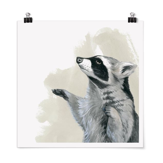 Poster - Forest Friends - Raccoon
