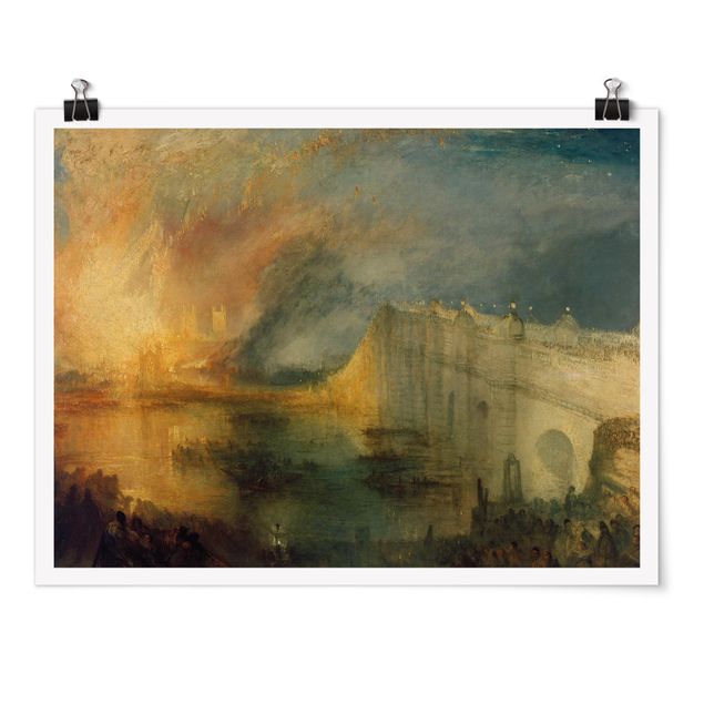 Poster - William Turner - The Burning Of The Houses Of Lords And Commons