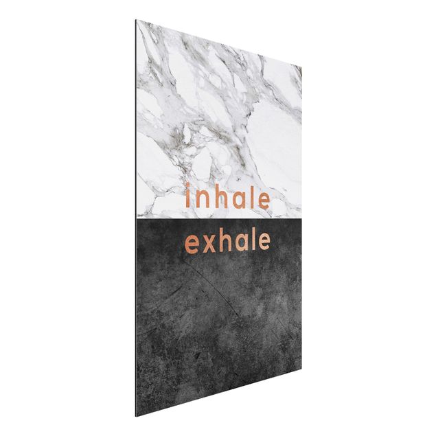 Dibond Inhale Exhale Copper And Marble