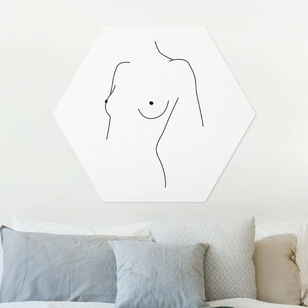 Forex hexagon - Line Art Nude Bust Woman Black And White