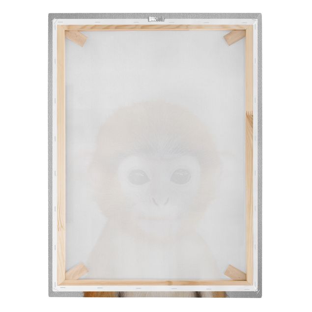 Canvas print - Baby Monkey Anton - Portrait format 3:4