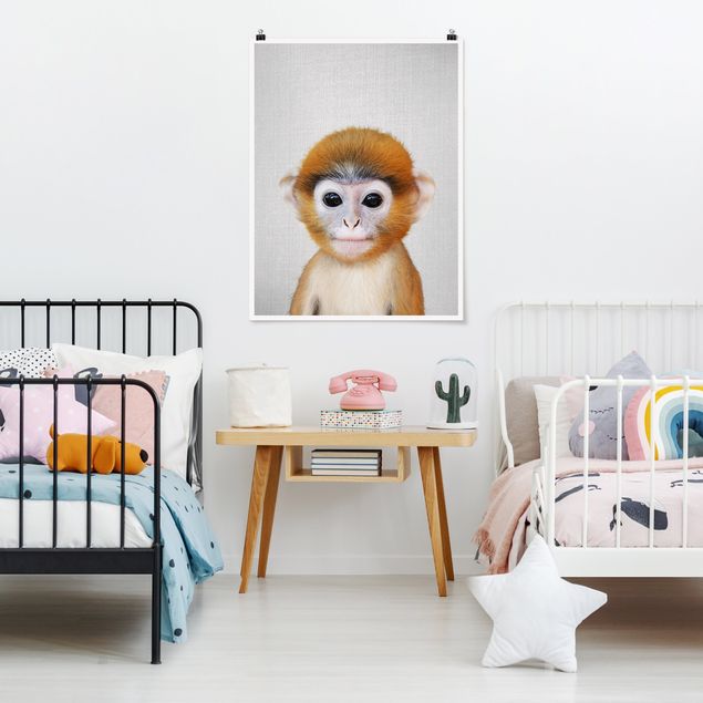 Poster art print - Baby Monkey Anton