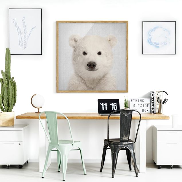 Framed poster - Baby Polar Bear Emil