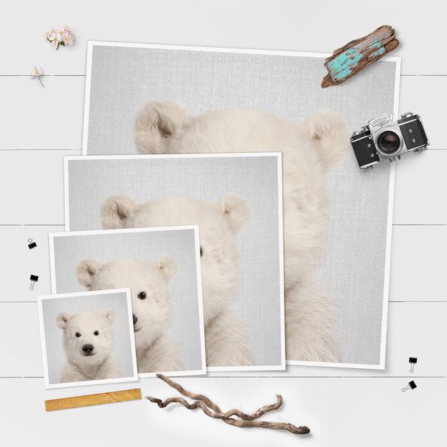 Poster art print - Baby Polar Bear Emil