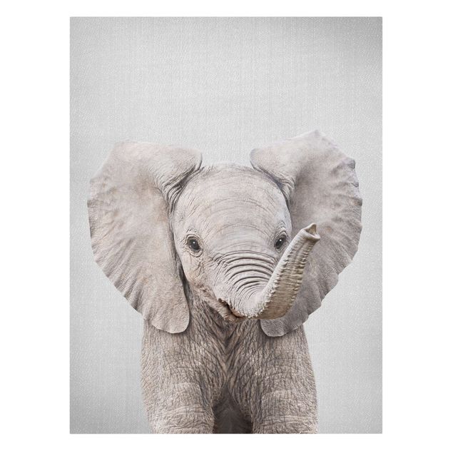 Canvas print - Baby Elephant Elsa - Portrait format 3:4