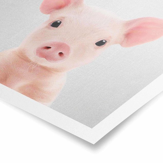 Poster art print - Baby Piglet Fips