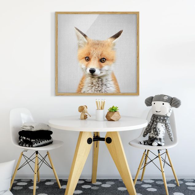 Framed poster - Baby Fox Fritz