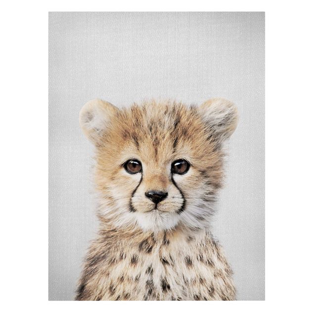 Canvas print - Baby Cheetah Gino - Portrait format 3:4