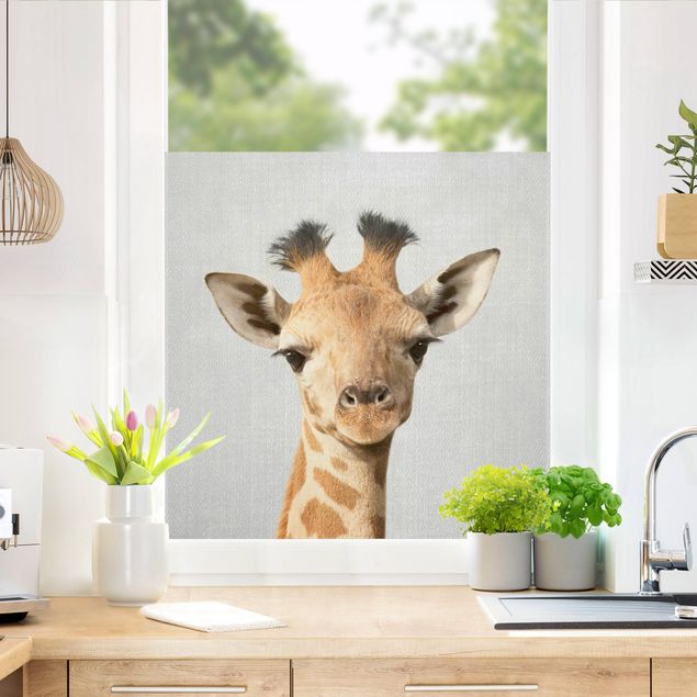Window decoration - Baby Giraffe Gandalf