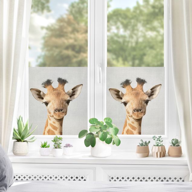 Window decoration - Baby Giraffe Gandalf