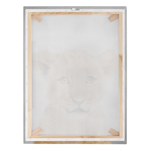 Canvas print - Baby Lion Luca - Portrait format 3:4