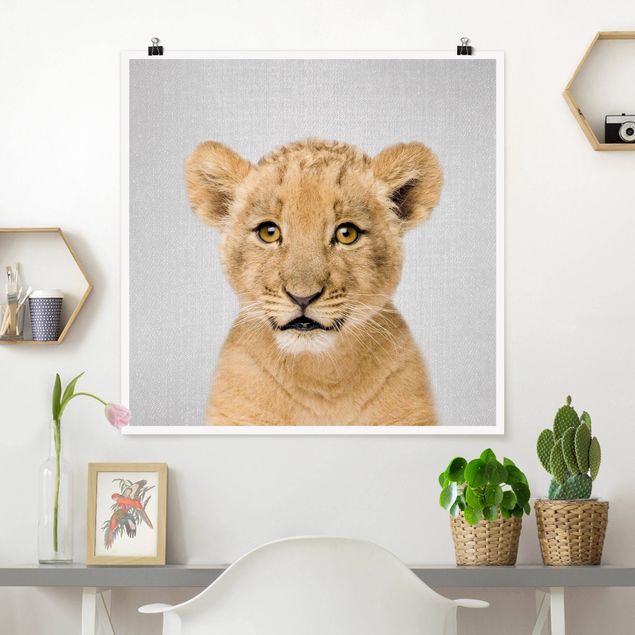 Poster art print - Baby Lion Luca