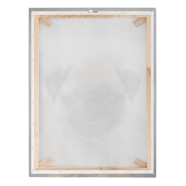 Canvas print - Baby Pug Moritz - Portrait format 3:4