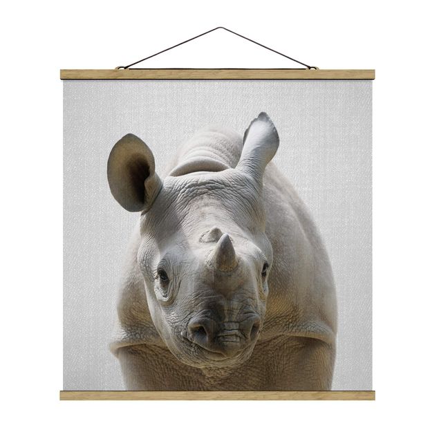 Poster art print - Baby Rhinoceros Nina