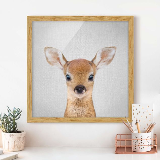 Framed poster - Baby Roe Deer Romy