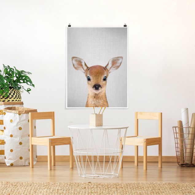 Poster art print - Baby Roe Deer Romy