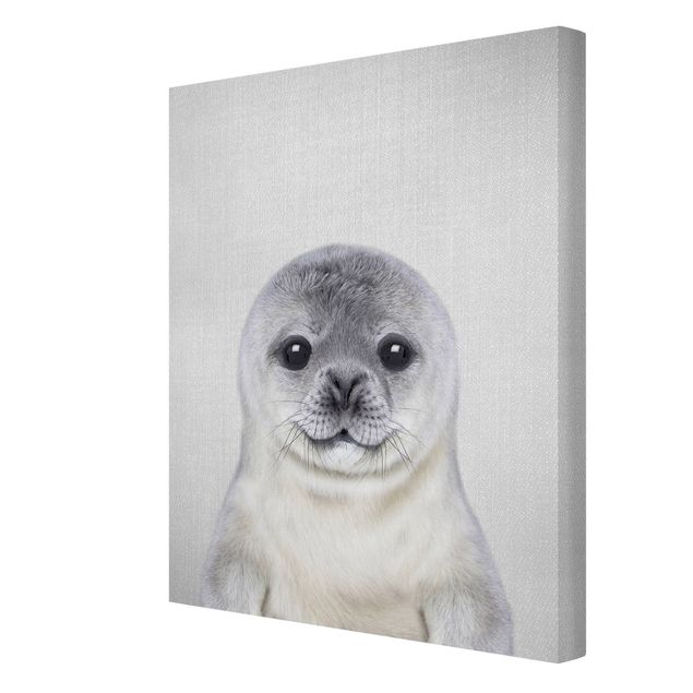 Canvas print - Baby Seal Ronny - Portrait format 3:4