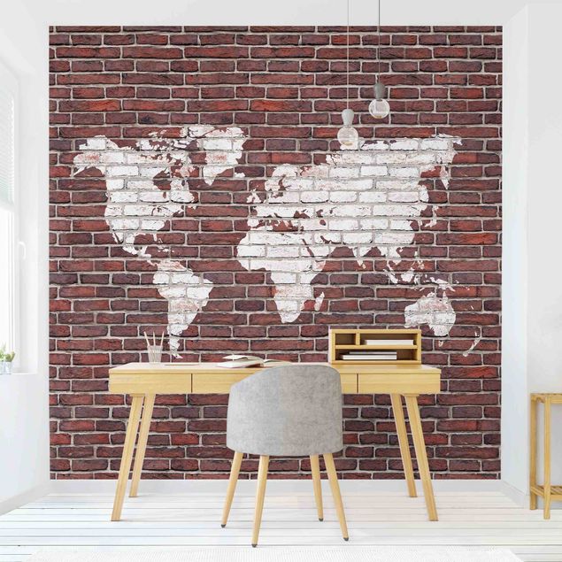Wallpapers Brick World Map