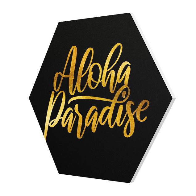 Forex hexagon - Gold - Aloha Paradise On Black