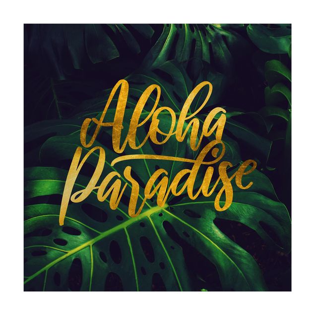 gold area rug Jungle - Aloha Paradise