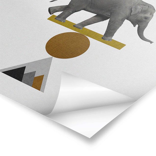 Poster - Art Of Balance Elephant