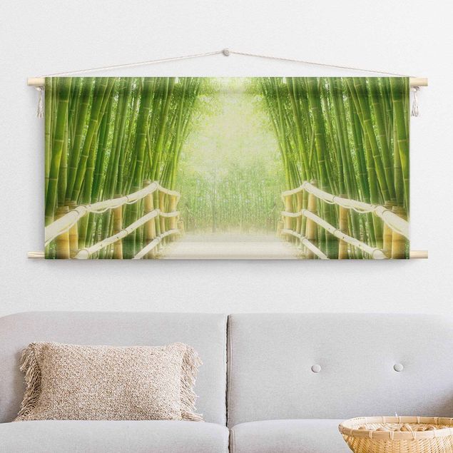 tapestry wall hanging Bamboo Way