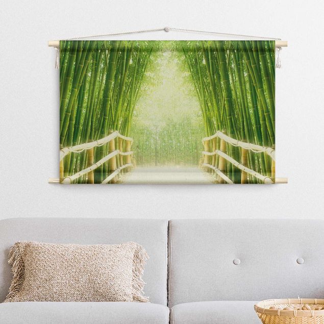 tapestry wall hanging Bamboo Way