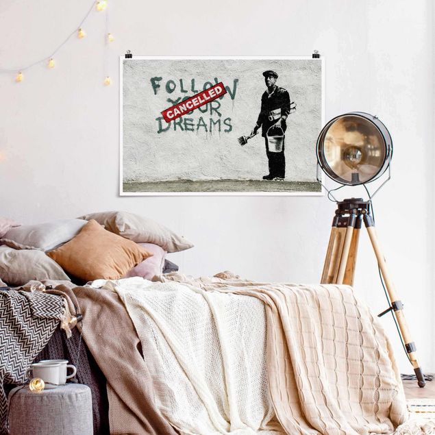 Poster - Banksy - Follow Your Dreams - Querformat 3:2