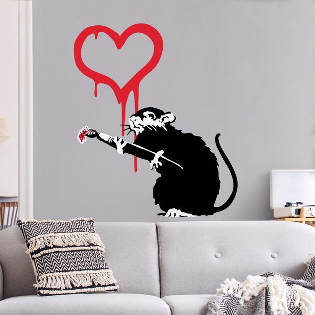 Wall stickers Love Rat - Brandalised ft. Graffiti by Banksy