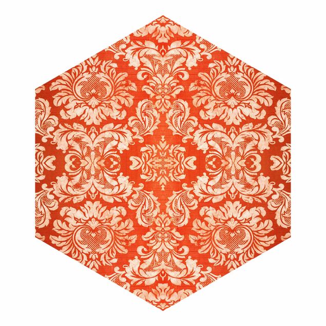 Self-adhesive hexagonal pattern wallpaper - Baroque Wallpaper