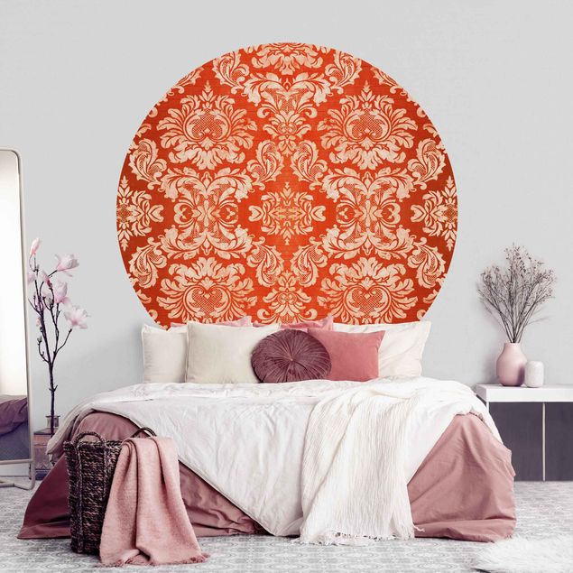 Self-adhesive round wallpaper - Baroque Wallpaper
