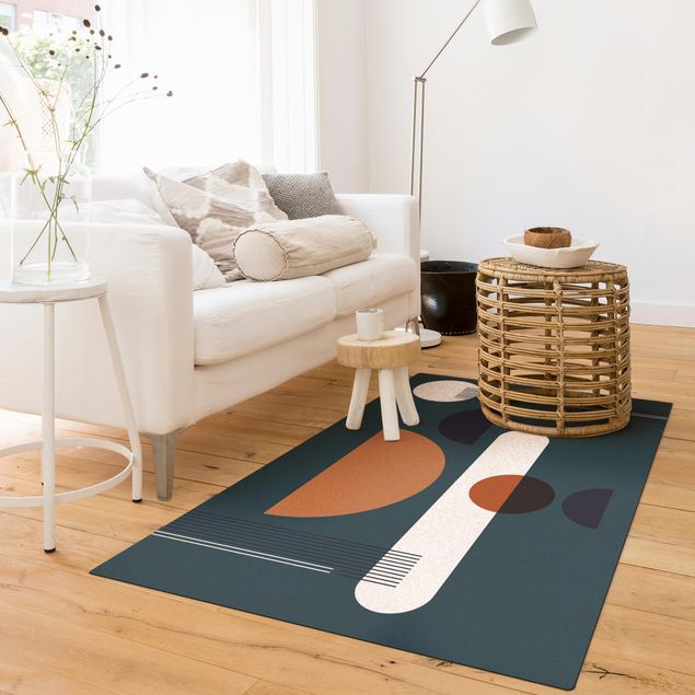 teal rugs for living room Bauhaus Dresden