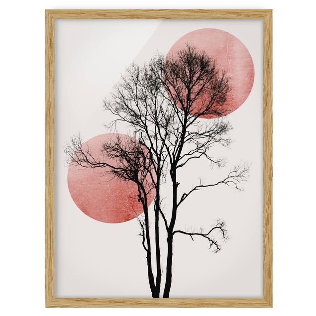 Framed poster - Tree in Nightsky