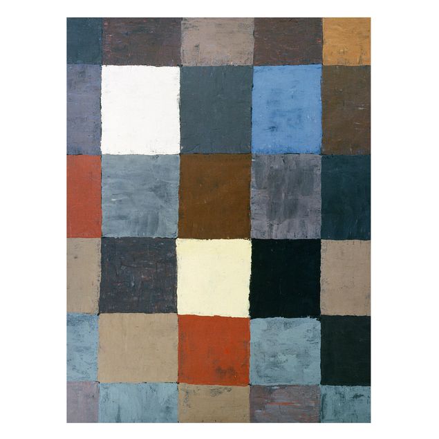 Magnetic memo board - Paul Klee - Color Chart (on Gray)