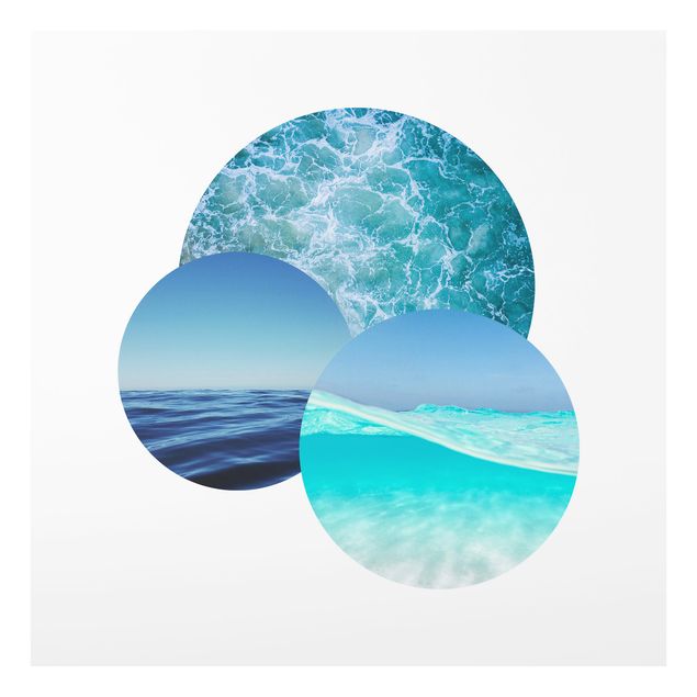 Splashback - Oceans In A Circle - Square 1:1