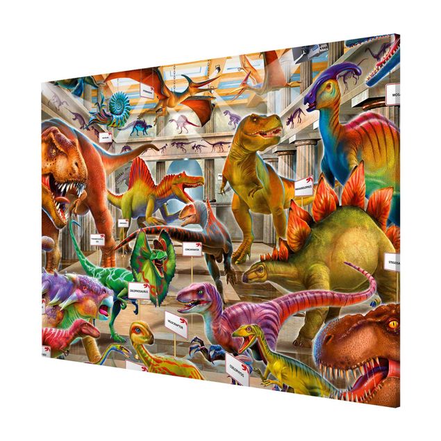 Magnetic memo board - Dinosaurs In The Museum Of Natural History