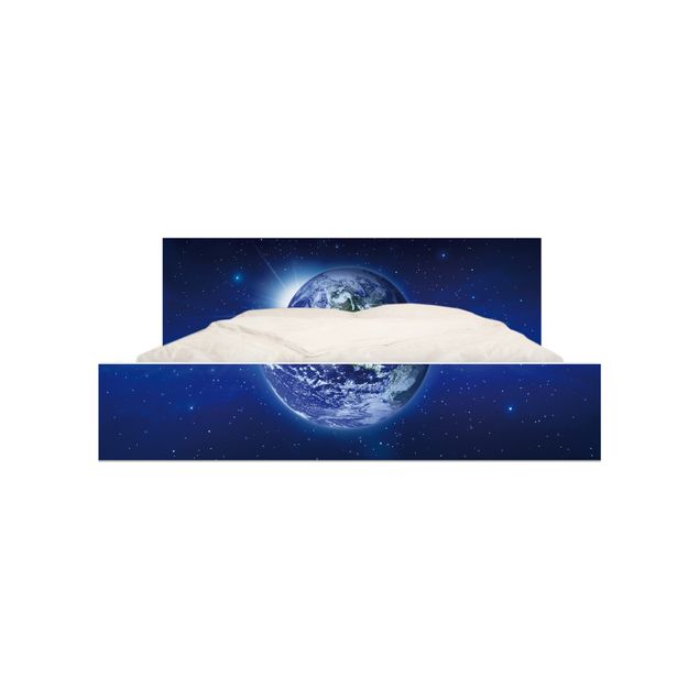 Adhesive film for furniture IKEA - Malm bed 140x200cm - Earth In Space
