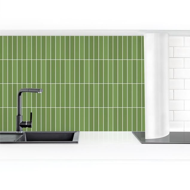 Kitchen wall cladding - Subway Tiles - Green