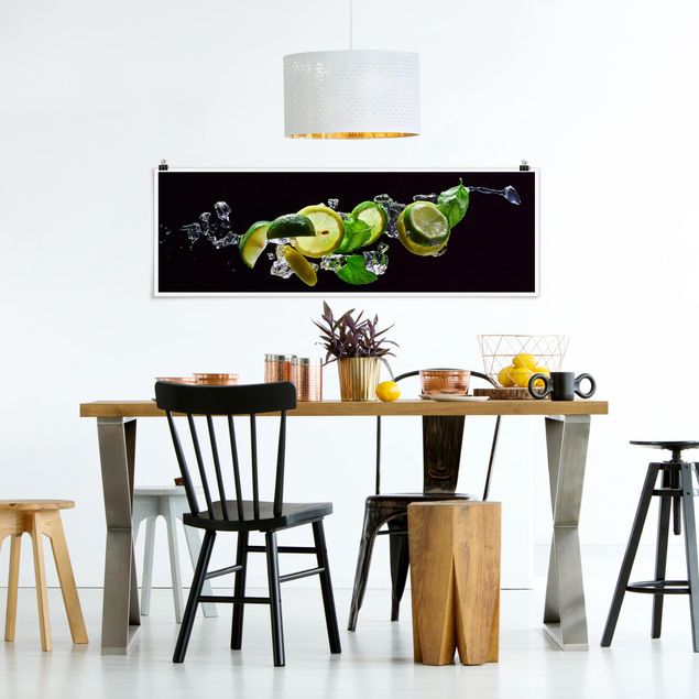 Panoramic poster kitchen - Mojito Ingredients