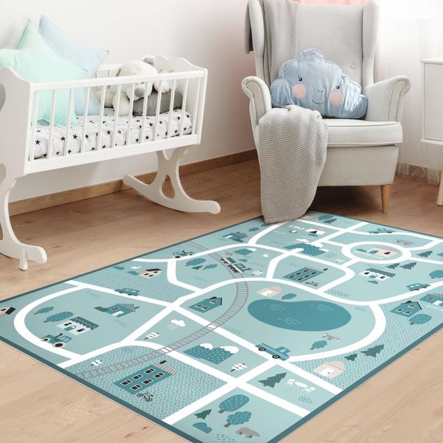 playroom rugs Playoom Mat Village - A Fine Little Place