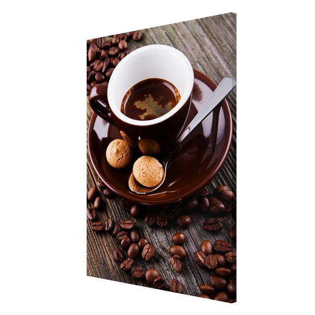 Magnetic memo board - Coffee Mugs With Coffee Beans