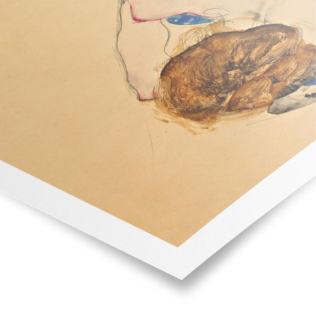 Poster art print - Egon Schiele - Forward Flexed Act
