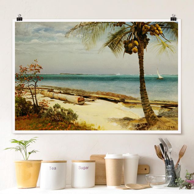 Poster - Albert Bierstadt - Tropical Coast